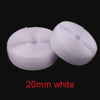 A roll of white 20mm nylon hook and loop tape fastener strip.