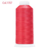 80-Color Polyester Embroidery Thread Set with Large 4000m Spools