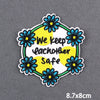 Encouraging Embroidery Iron-On Patches for Clothing and Accessories
