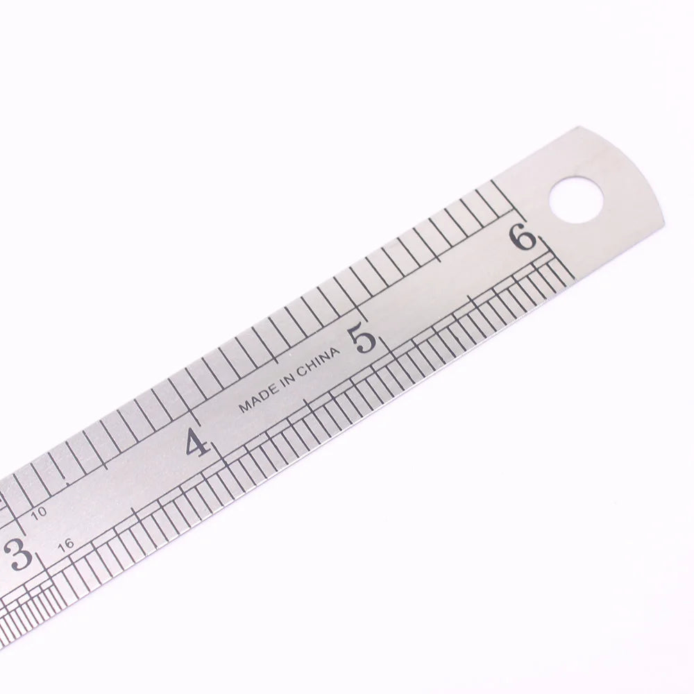 Precision Stainless Steel Ruler — 15 cm / 6 Inch