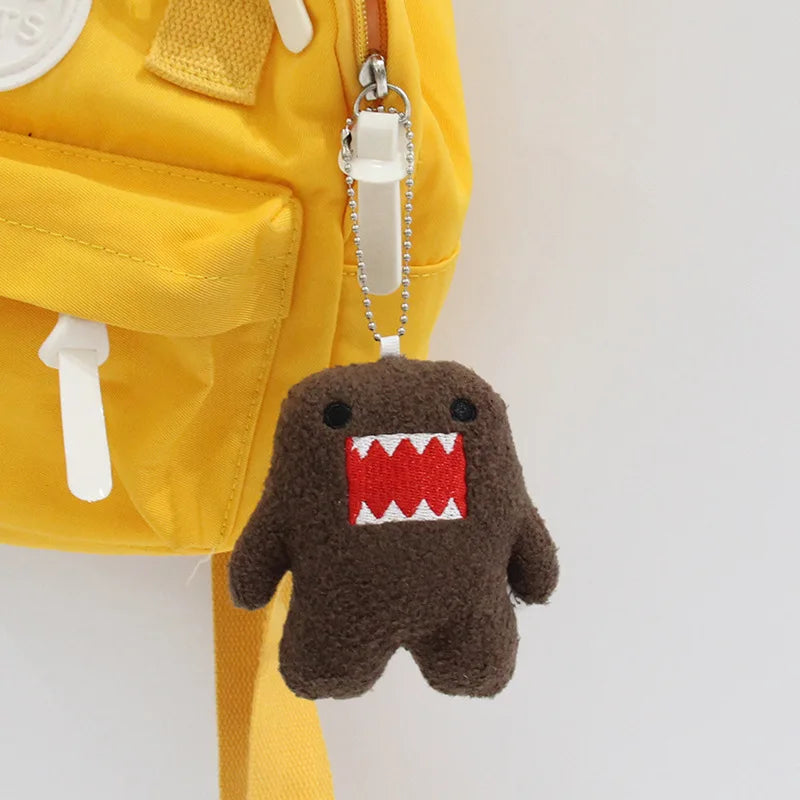 Adorable Domo Kun Plush Keychain – Kawaii Anime Charm for Bags & Keys