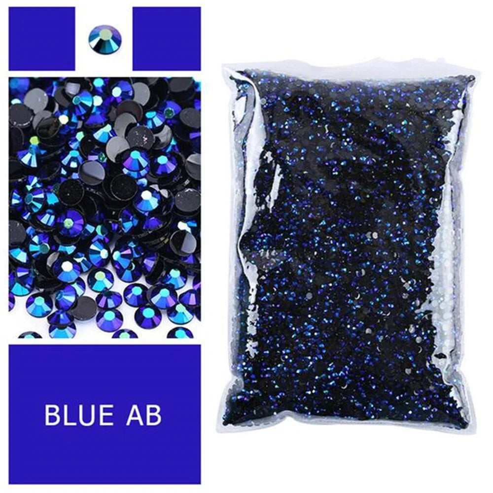 Jelly AB Flatback Resin Rhinestones (2-6mm)