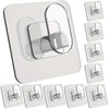 A set of extra-large strong adhesive hooks for heavy-duty organization shown in various sizes and angles.