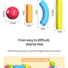 Magnetic Building Sticks and Balls Construction Set - 188 Pieces STEM Toy for Kids