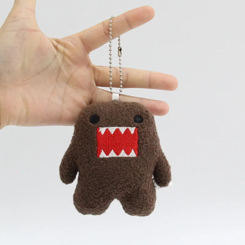 Adorable Domo Kun Plush Keychain – Kawaii Anime Charm for Bags & Keys