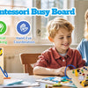 Montessori Wooden Busy Board with LED Switch Controls