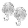 Heavy Duty Clear Suction Cup Hooks (10-Pack)