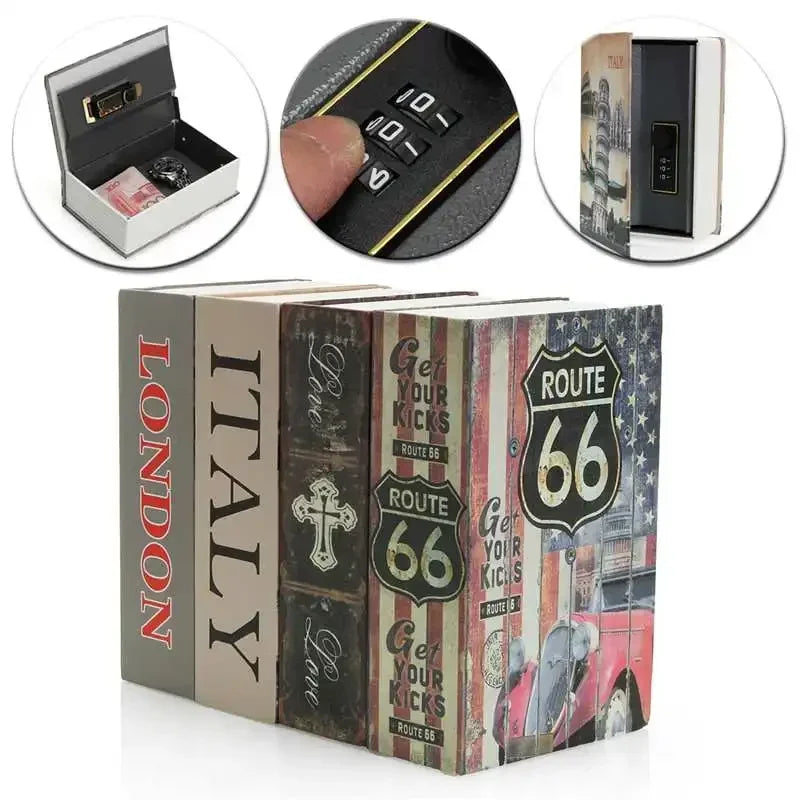 Book-Style Hidden Safe with Combination Lock