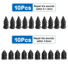 Set of 10 tire repair nails for various vehicles, packaged in two groups with different wound sizes.