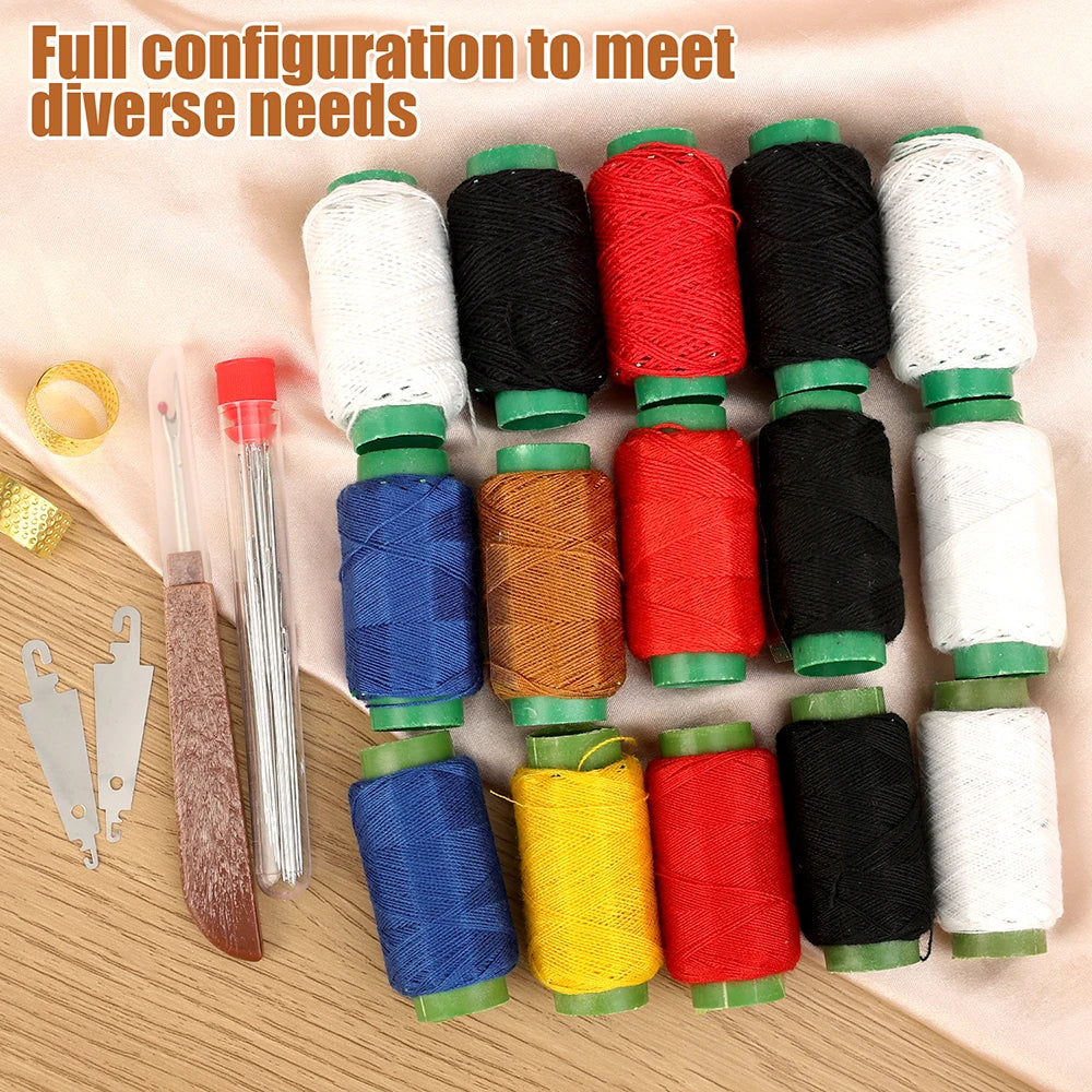 Complete Sewing and Embroidery Kit with Needles, Thread, and Accessories