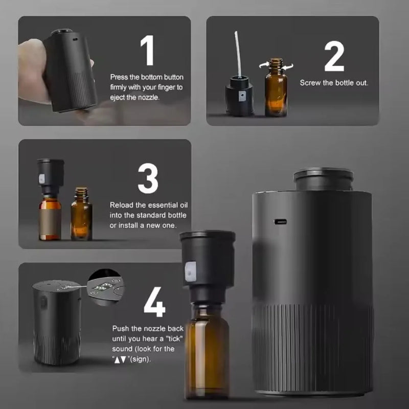 Portable Waterless Essential Oil Diffuser
