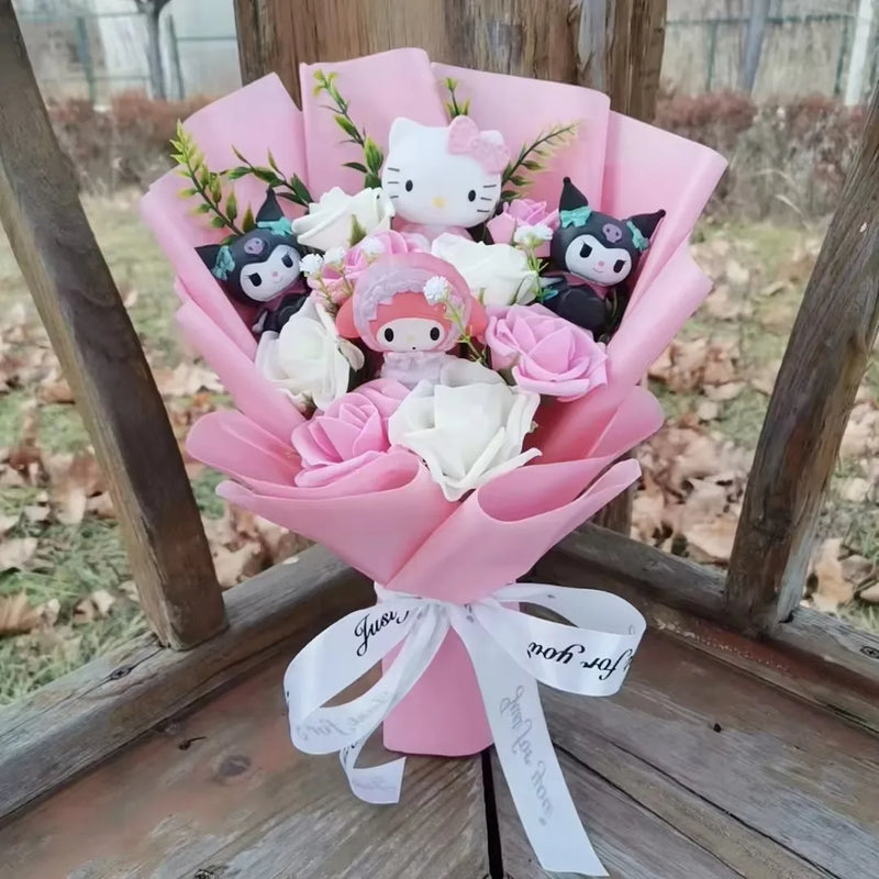 Hello Kitty Plush Rose Bouquet