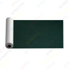 Roll of self-adhesive faux leather repair tape in dark green color.