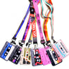 Retro Tape Design Lanyard with Card Holder