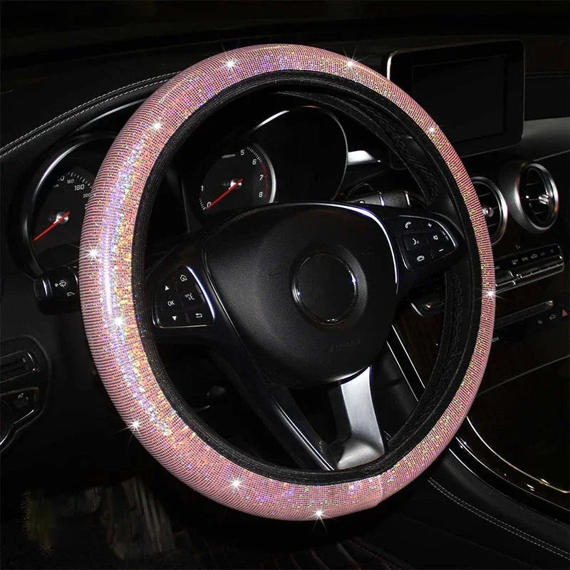 Crystal Diamond Car Steering Wheel Cover