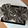 Oversized Leopard Print Scrunchie