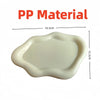 A white, cloud-shaped PP material jewelry tray with rounded edges and a depth of 13.5 cm.