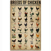 Retro Funny Chicken Farm Metal Sign for Kitchen and Coop