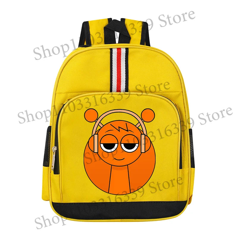 Sprunki Cartoon Backpack – Large Capacity Rucksack for Teens and Adults