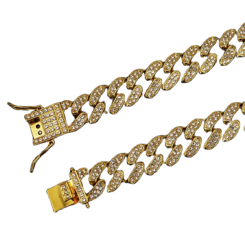 Diamond Cuban Link Dog Collar