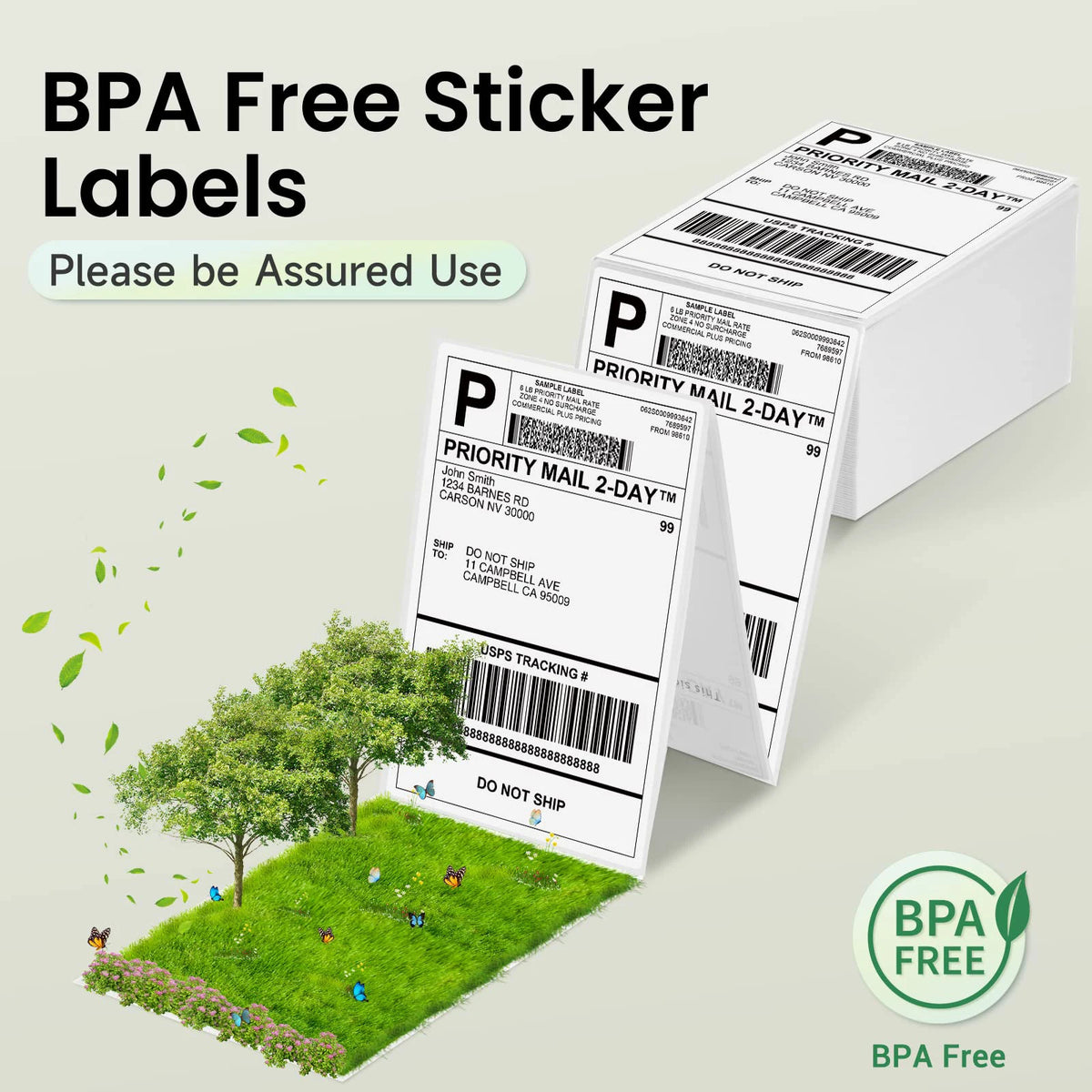 4x6 Inch Thermal Label Paper for Shipping and Barcode Printing