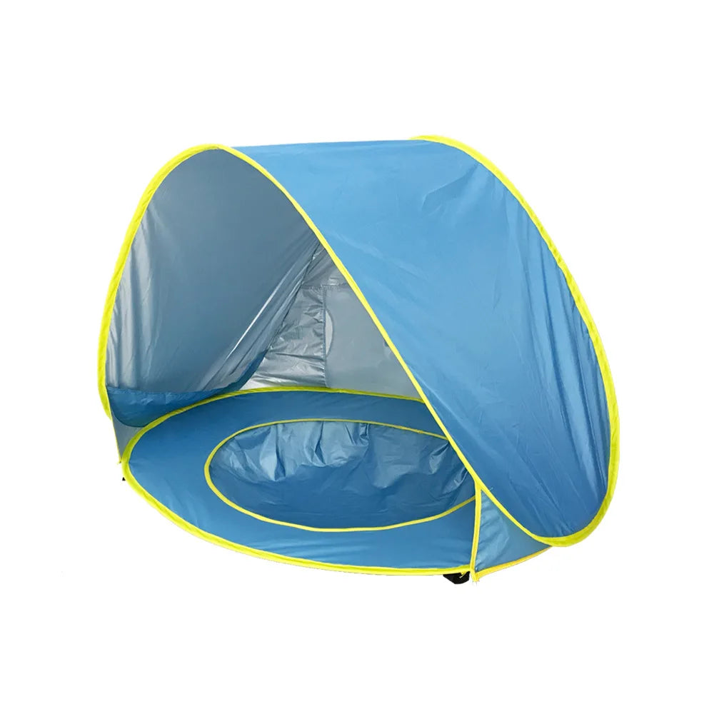 Pop-Up Beach Tent with Built-In Splash Pool for Kids