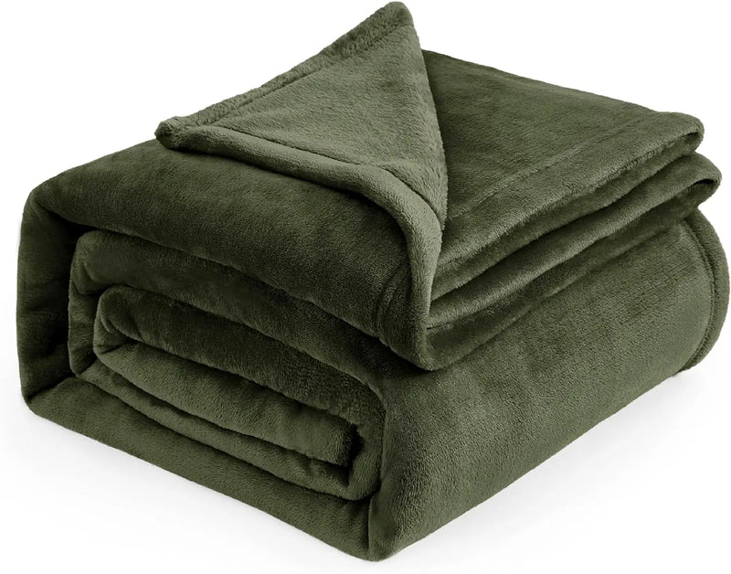 Black Microfiber Fleece Blanket