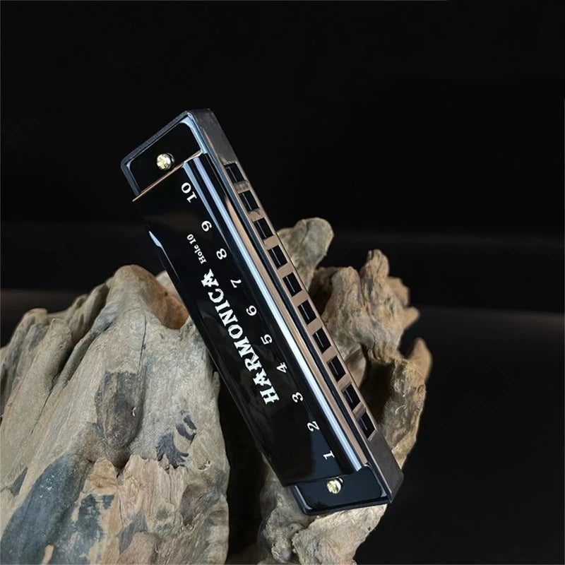 10-Hole Diatonic Harmonica in C with Protective Case