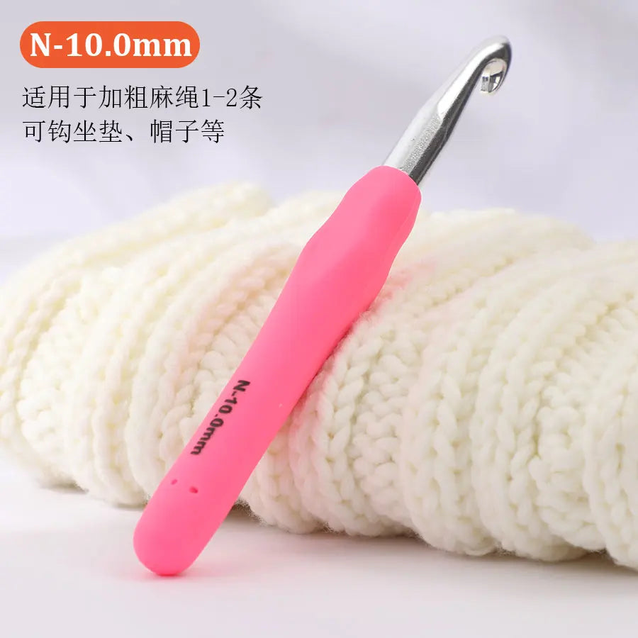 Aluminum Crochet Hook Set for Chunky Yarn & DIY Crafts