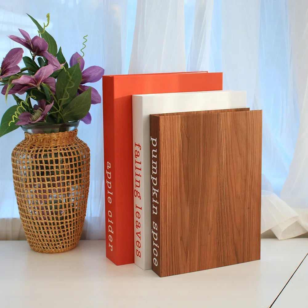 Set of 3 Decorative Faux Books for Shelf & Coffee Table Styling
