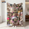 Funny Monkey Print Flannel Blanket – Soft & Cozy Throw