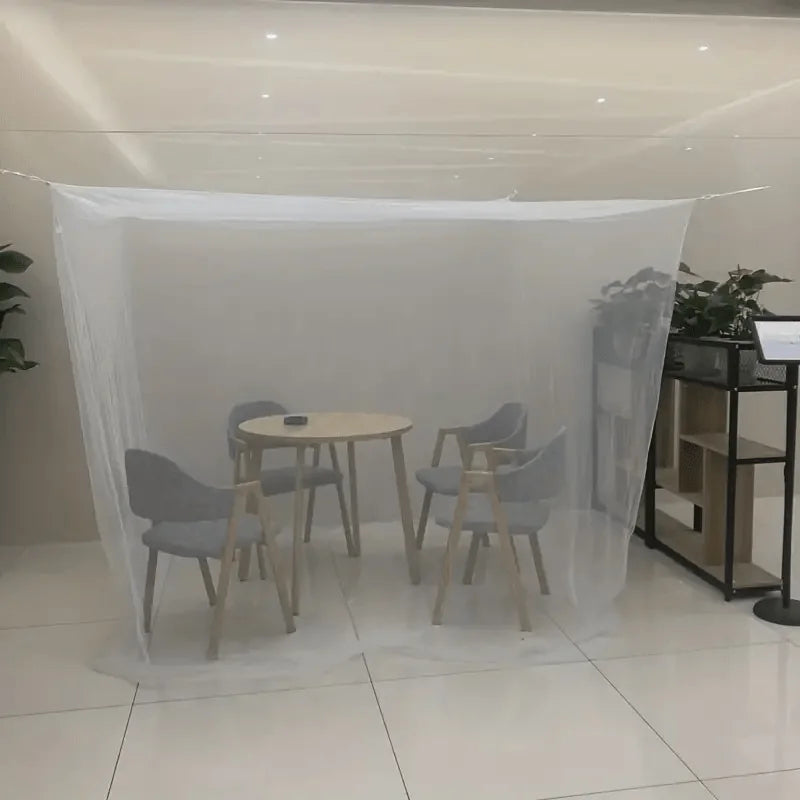 Encrypted Mosquito Net with Easy Single Opening
