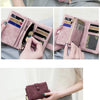 Compact Frosted Tri-Fold Wallet for Women