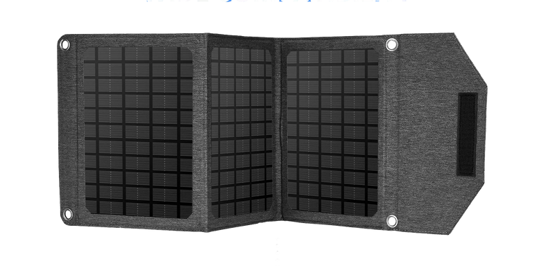 Foldable Solar Power Bank with Dual USB Ports