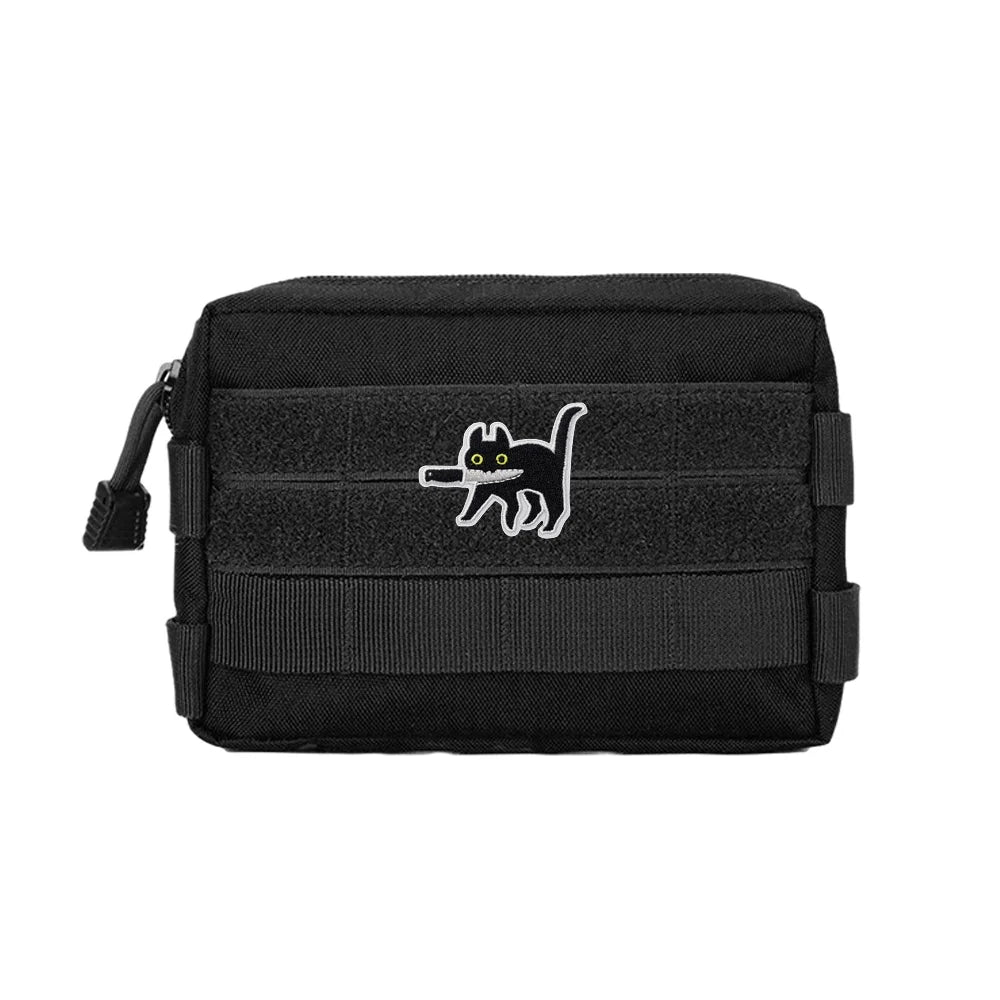 Assassin Cat Embroidered Patch – Funny Hook & Loop Badge