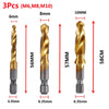 Metric Thread Tap Set - Titanium Coated HSS Drill Bits