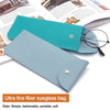PU Leather Glasses Case with Magnetic Snap Closure