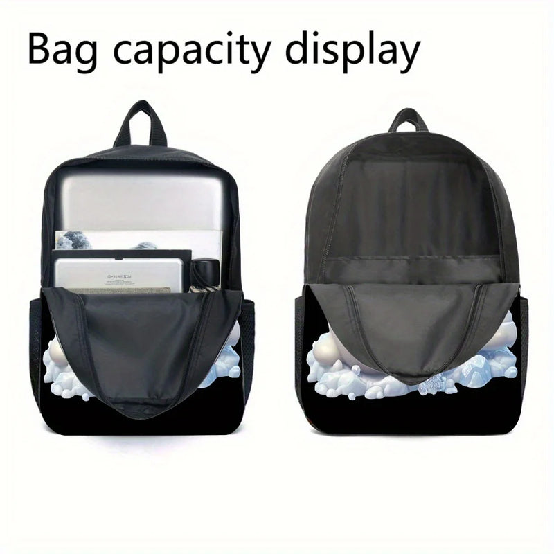 Trendy 3-Piece Backpack Set with Lunch Bag and Pencil Case