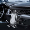 A silver universal car CD slot mount designed to hold tablets and phones in a vehicle dashboard.