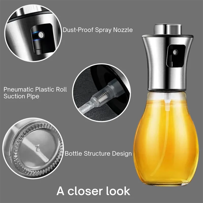 Glass Olive Oil Sprayer with Funnel