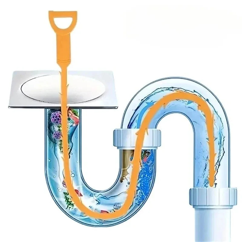Flexible Drain Cleaning Snake for Shower and Sink Clogs