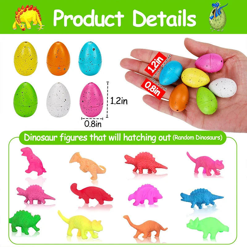 Hatching Dinosaur Eggs Water-Growing Toy Set