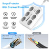 6-Outlet Wall Power Strip with USB-C Charging