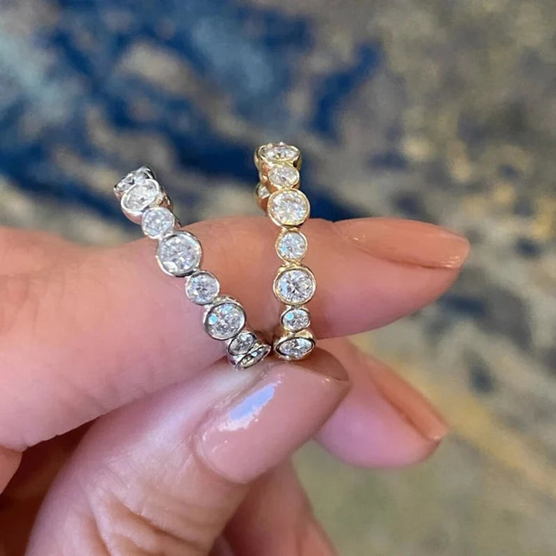 Round Cubic Zirconia Statement Ring