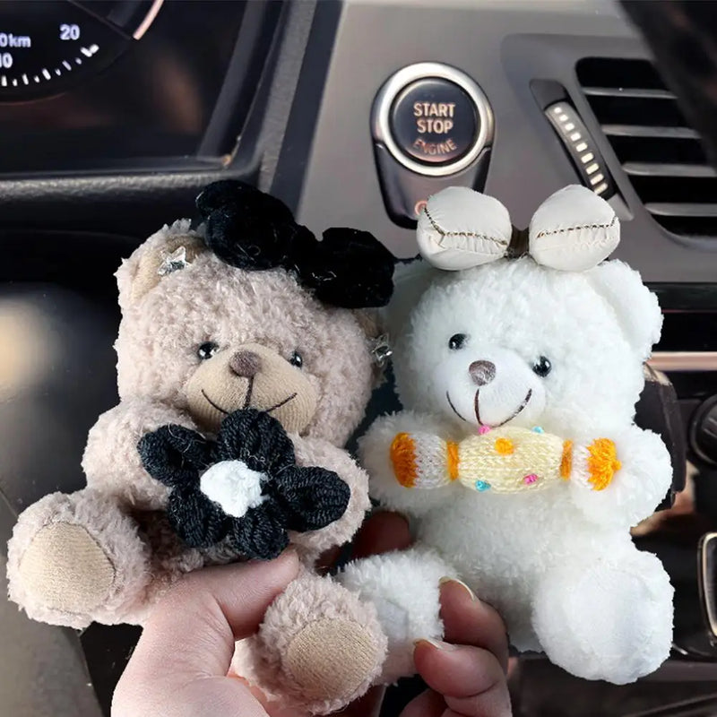 Cute Plush Bear Car Gear Shift Cover