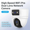 Dual-Lens 4K PTZ WiFi Security Camera with AI Human Detection