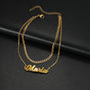Personalized Double-Layer Name Anklet