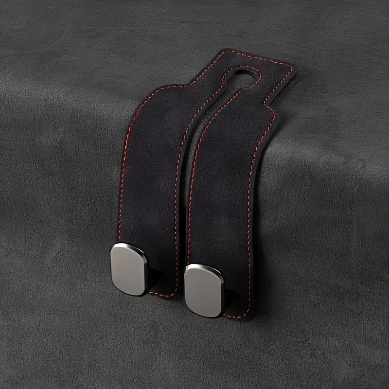 Car Seat Headrest Hook - Premium Leather & ABS