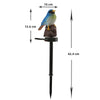 Solar-Powered Resin Bird Garden Stake Light