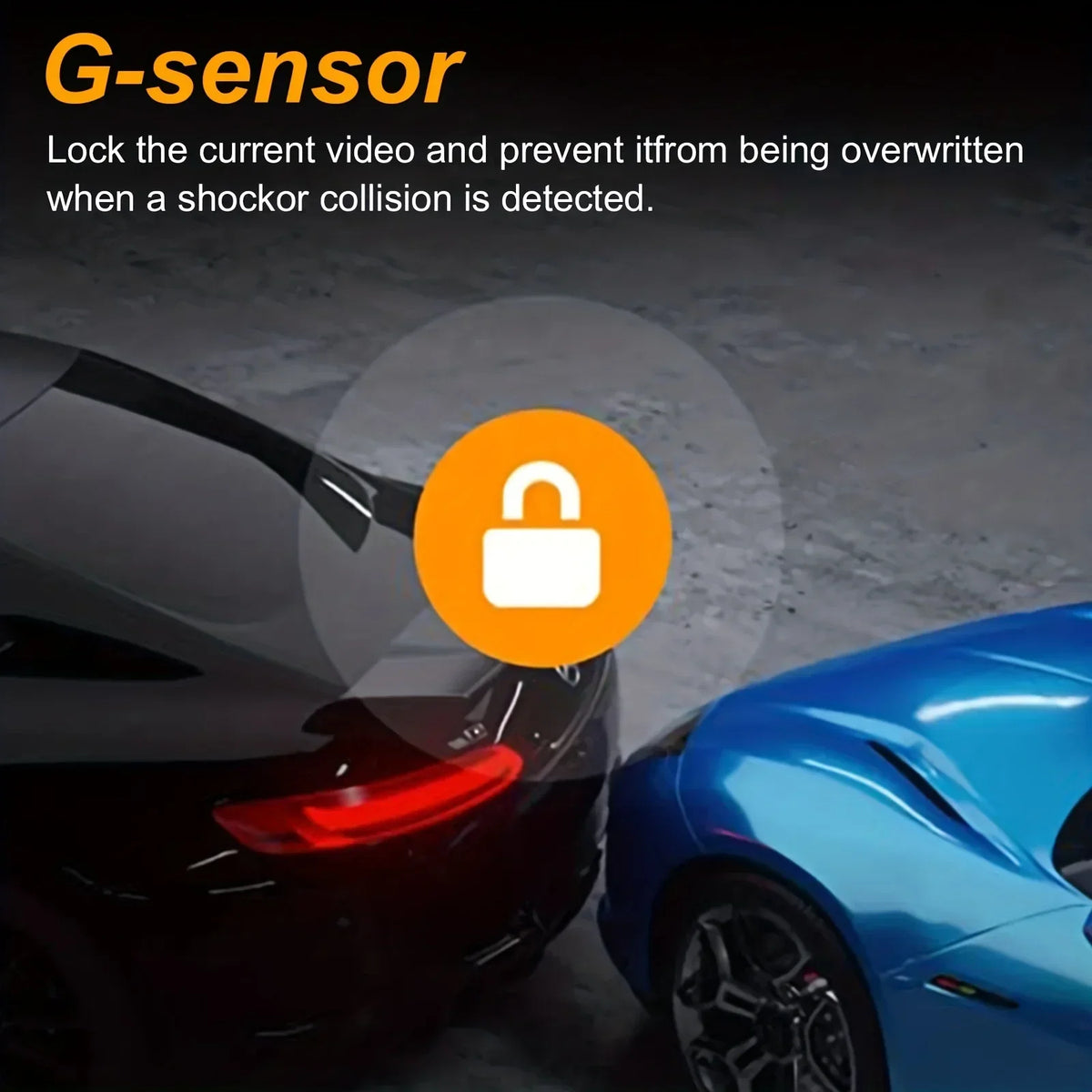 Dual-Lens Dash Cam with 1080P HD Recording and Night Vision